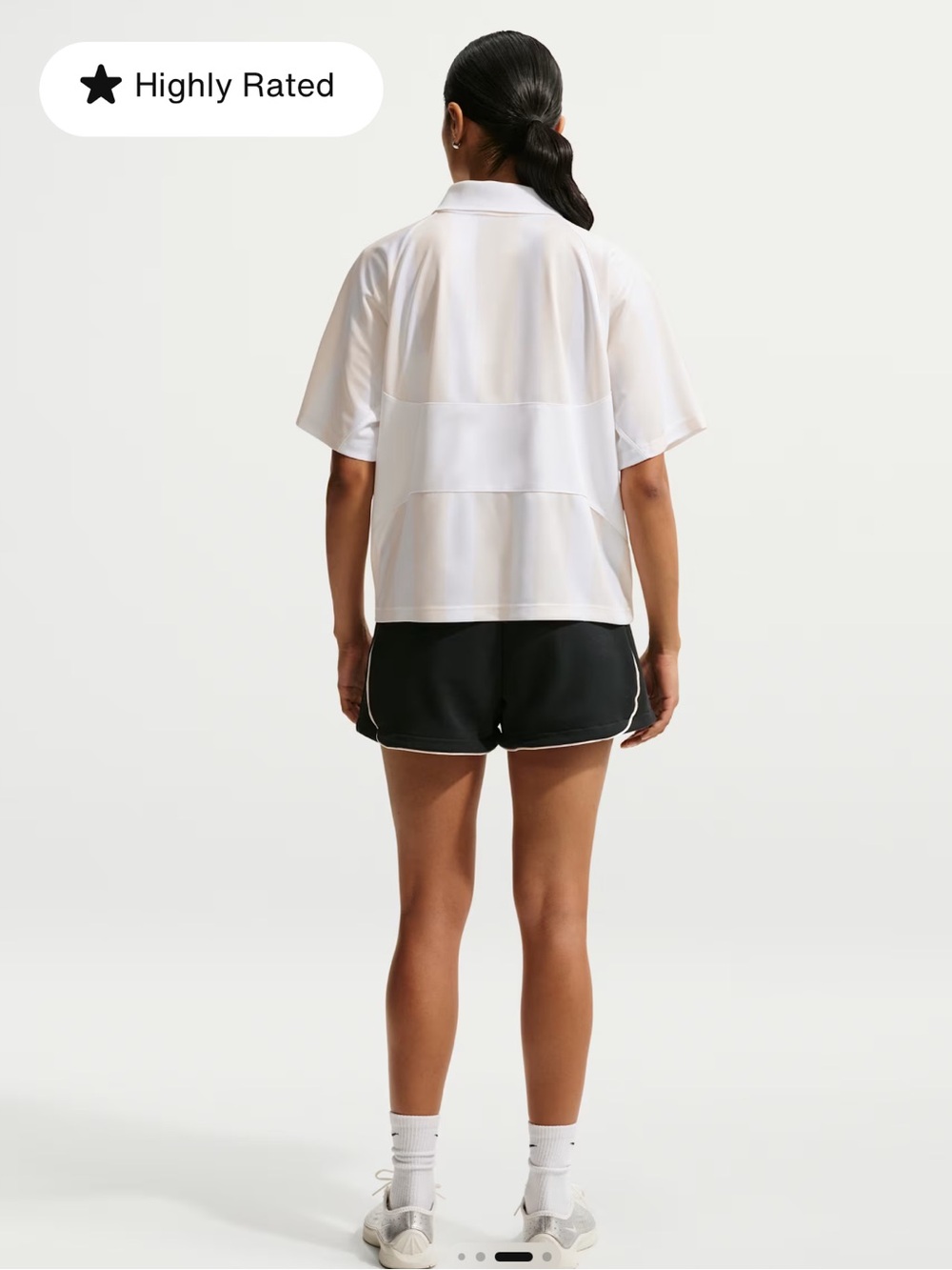 Nike White Polo Crop Top - Picture 11 of 14